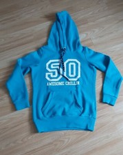 Women Blue long Sleeve Hoodie Size S