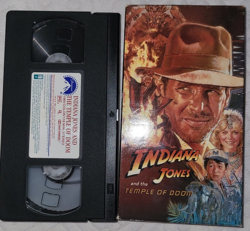 Indiana Jones and the Temple of Doom (VHS, 1989)