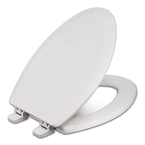 Centoco 900-001 Elongated Wooden Toilet Seat, Heavy Duty Mol