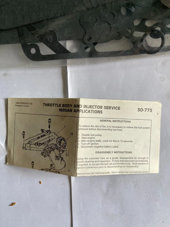 Kit de reparación de inyector de combustible BWD 10969 VIN: H, código de motor: VG30 Walker Products 18073 Foto 3 de 4