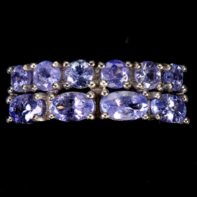 925 Sterling Silver Ring Oval Blue Tanzanite 5x3mm Gemstone Jewelry | eBay