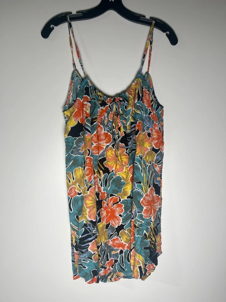 Volcom Women's L So Simple Floral Swimsuit Cover Up Dress Multicolor O6012401 - Image 2 of 4