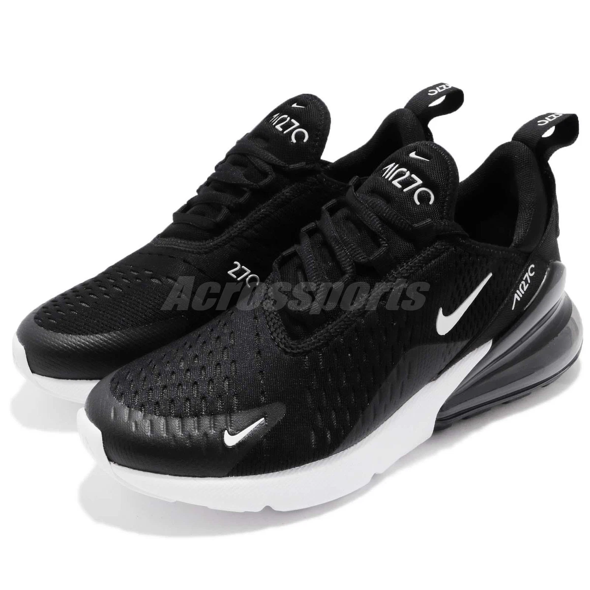 Dag krater Ren og skær Nike Wmns Air Max 270 Black Anthracite White Women Running Shoes AH6789-001  | eBay