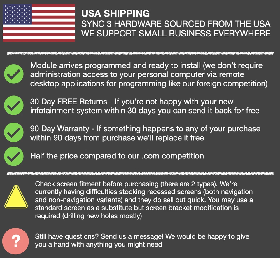 福特 Sync 3 APIM 和屏幕完整升级套件带导航 2022 程序 — 第 2/4 张图片