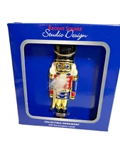Regent Square Studio Design Nutcracker Enamel Christmas Holiday Ornament