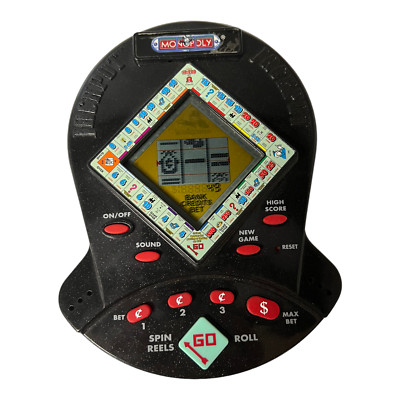 Vtg Monopoly Jackpot Pocket Slots Electronic Handheld Game Hasbro 1999 Betting