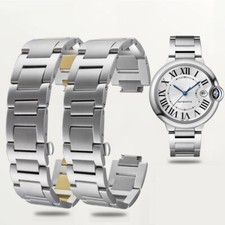 16MM WATCH BAND BRACELET FOR CARTIER BALLON BLEU SOLID 316L STAINLESS STEEL
