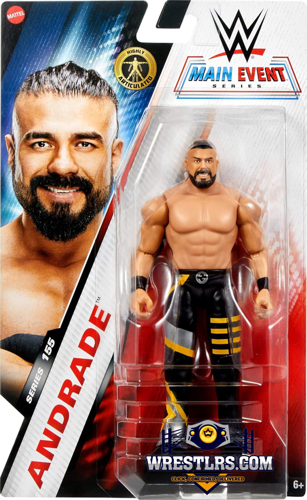 Andrade - WWE Main Event Series 155 - Mattel Action Figure - New