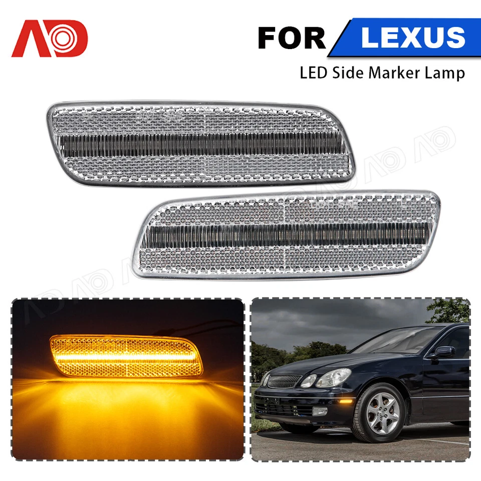 Luz de estacionamiento LED para Toyota Lexu 2001-2005 GS300 GS430 GS400 IS300- Foto 3 de 4
