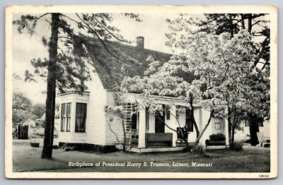 #ad President Harry S Truman Birthplace Rocking Chair Lamar MO C1940 Postcard H10 $7.50