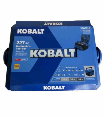 Kobalt 227-Piece Standard SAE & Metric Polished Chrome Mechanic's