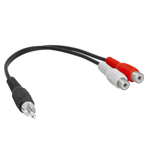 Sdoppiatore RCA Spina RCA Maschio a 2 Jack RCA Femmina Adattatore Audio Cavo Sdoppiatore Y - Foto 2 di 5