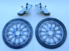 REVTECH DUAL-DISC 4-PISTON FRONT BRAKE CALIPE...