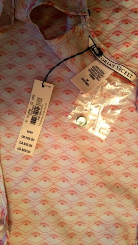 Victoria's Secret SATIN TRÄGERTOP PYJAMA OBERTEIL SCHLAF ROSA RAUTENPUNKTE Größe M 29,50 $ - Bild 2 von 11