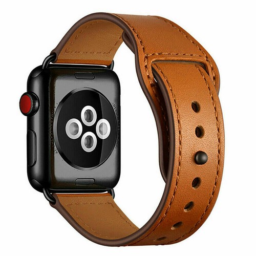Genuine Leather Watch Band for Apple iWatch Series 9 8 7 6 5 4 41/42/44/45/49mm - Picture 10 of 13