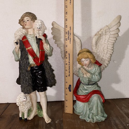 Nativity Set 12 Pcs Vintage Handpainted Christmas Size 6” To 18”. - Picture 9 of 12