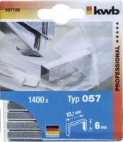 Kwb Klammern, 10,7 Mm Breit Typ 057/357 6 Mm KlammerhöHe, 1400 StüCk