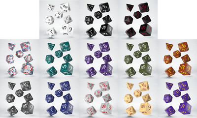 Q-Workshop - Classic RPG Dice Set (7) (select from the List)