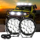 AUXBEAM Pair 9" inch 150W LED Work Lights DRL Spot Beam Offroad Driving Fog Lamp