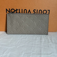 Louis Vuitton Felicie Zip Monogram Empreinte Gray Leather Wallet