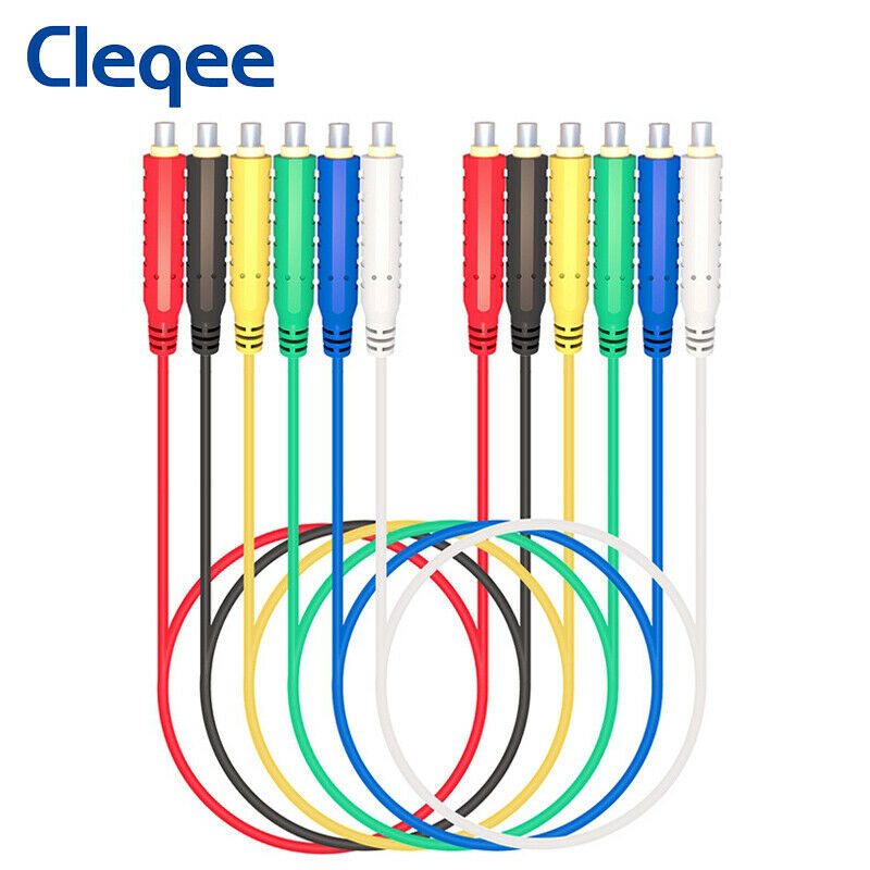 6PCS Magnetic Silicone Test Leads Soft Jumper Test Wires Flexible 30VAC 100cm
