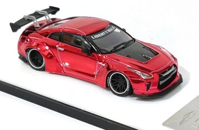 NISSAN R35 - LBWK  - chrome red - ModelCollect 1:64
