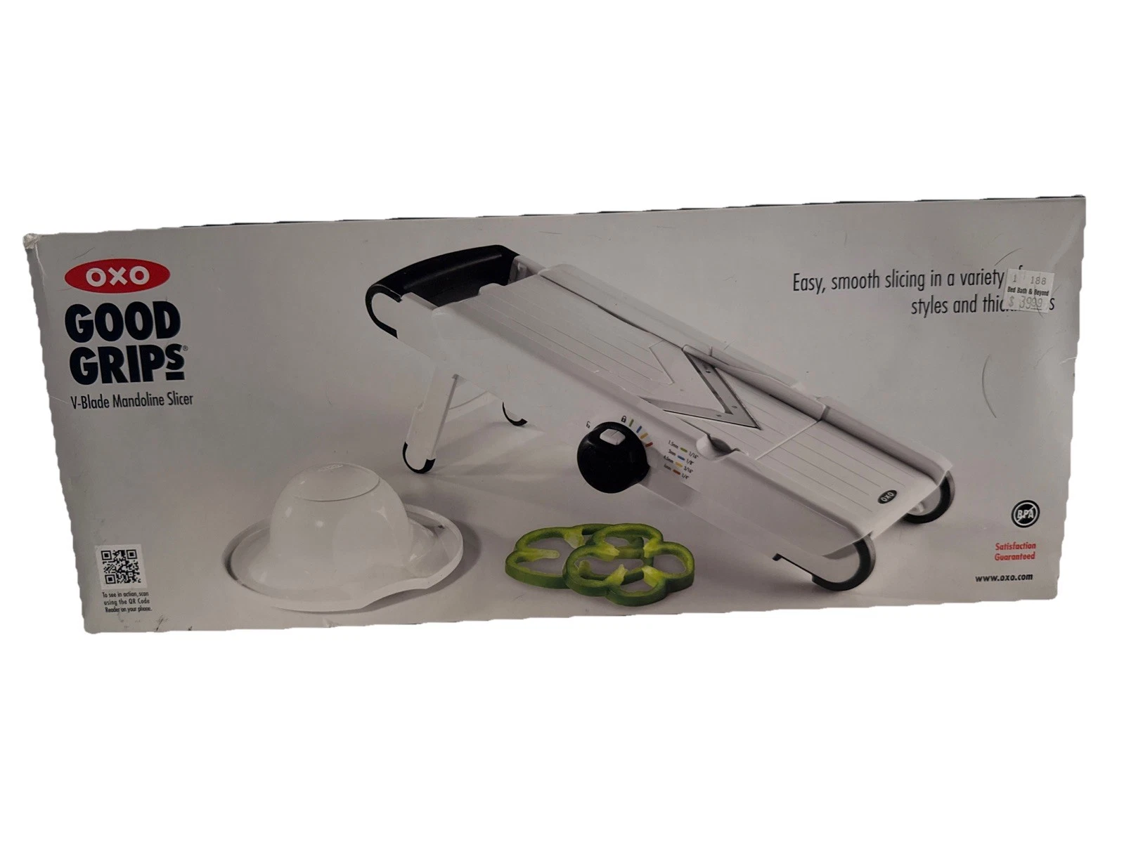 OXO Good Grips V-Blade Mandoline Slicer, Height Adjuster to Slice or Julienne