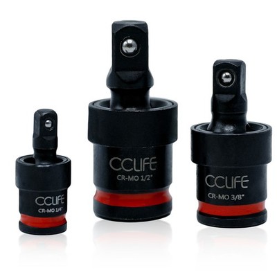 Schlagschrauber Kreuzgelenk Gelenksatz 3tlg 1/2''3/8''1/4'' Stecknuss Adapter Satz