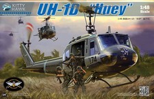 Kittyhawk 1/48 Scale Vietnam UH-1D Huey helicopter model kit