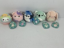LOTE de 5 Squishmallow Squishville Micro Mini Peluche Yara Patty Babs Coco Bop Nuevo con Etiquetas
