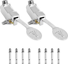 2 Pack Floor Mounted Single Foot Pedal Water Valve Touchless Basin Tap With S...