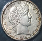 1900-S Barber Half Dollar - ANACS AU50 - Rare High Grade - Cert #7870373