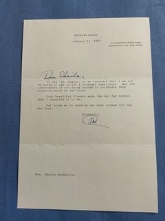 US President Richard Nixon Great Original Hand Signed Letter
