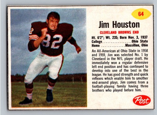 1962 Post Football Cards Complete Your Set You Pick Choose Each #1-200 *WSC* - Picture 9 of 38
