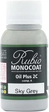 Rubio Monocoat Oil plus Part A, 20 Milliliters, Sky Grey, Interior Wood Stain an
