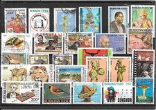 BURKINA FASO :  BEAU LOT DE TIMBRES  OBLITERES