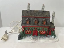 Lang and Wise Folk Art Village First Edition Christmas Tea Shoppe 1996 Vintage