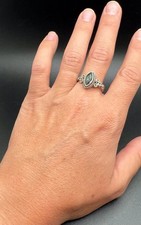 Ornate 925 Sterling Silver Mystic Topaz Ring Size 9