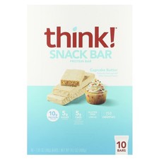 Snack Protein Bar, Cupcake Batter, 10 Bars, 1.41 oz 40 g Each
