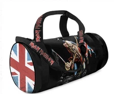 IRON MAIDEN THE TROOPER ROCKSAX PRINTED DUFFLE  BAG LICENSED FAST SHIPPER