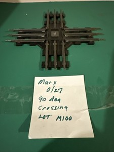 Vintage Marx 90 Degree Crossing Train Track 027 Gauge Lot 100