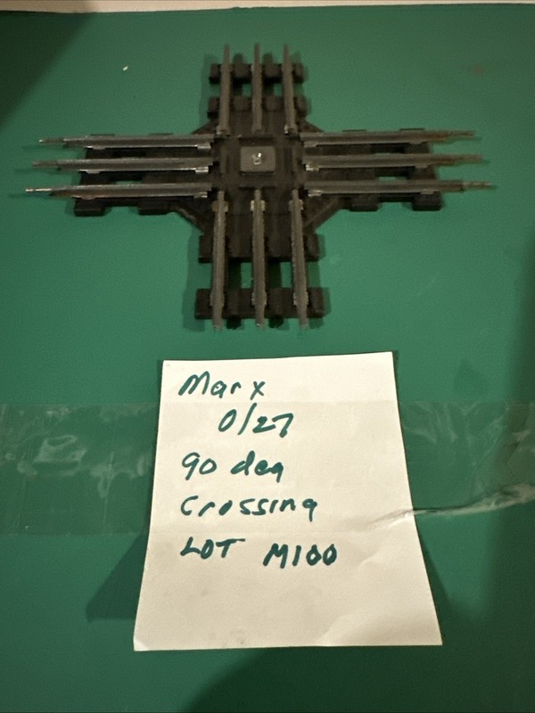 Vintage Marx 90 Degree Crossing Train Track 027 Gauge Lot 100