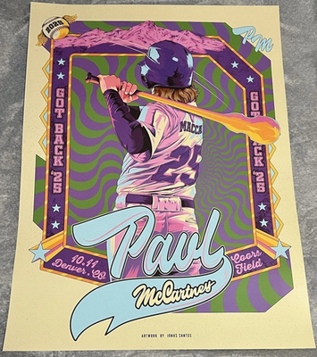 Paul McCartney Denver Merch reprint Poster, Got Back Tour 2025 | eBay