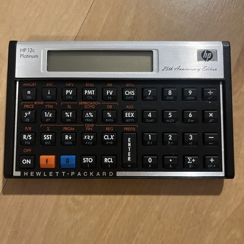 HP 12C Financial Calculator - Black (HP12CPLAT)