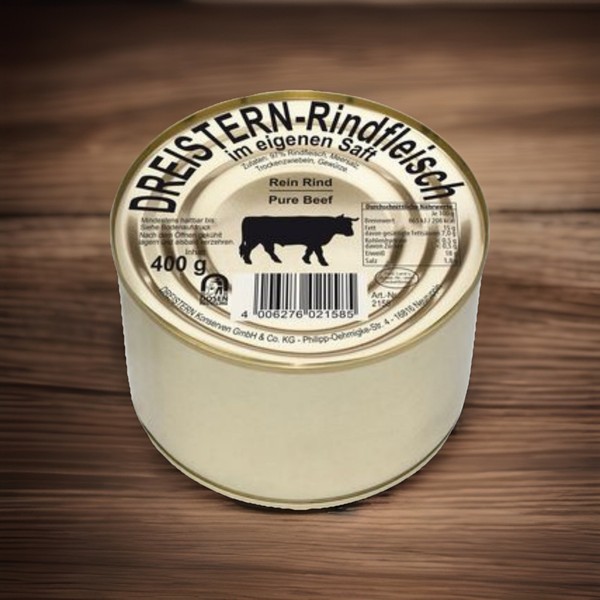 Dreistern Rindfleisch Im Eigenen Saft - 400 Gramm-image