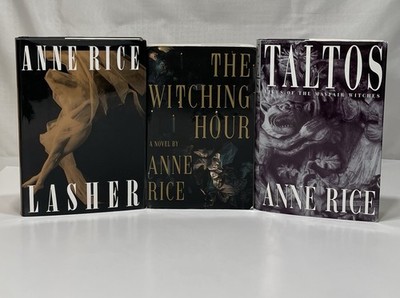 ANNE RICE Mayfair Witches Trilogy Book Set - Witching Hour Lasher Taltos 1st Ed!