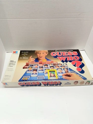 Milton Bradley Guess Who? Board Game Vintage 1987 Complete Box & Instructions