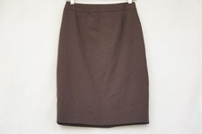Vintage 90s Brown Pendleton Pencil Skirt Midi Skirt Preppy Secretary Retro High