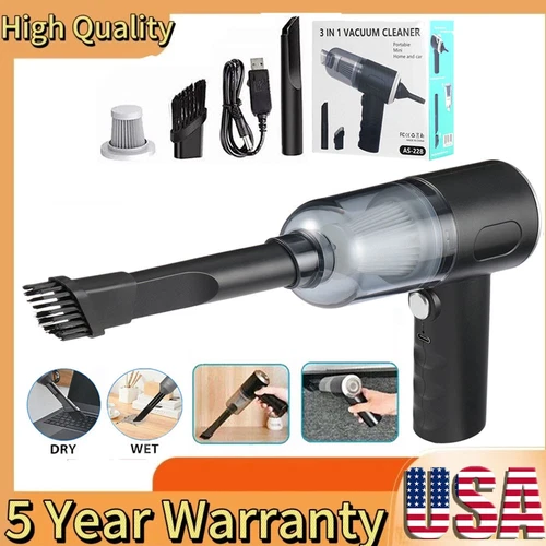 Portable Vacuum Cleaner Air Duster Suction High Pressure For Computer/Car/Home
