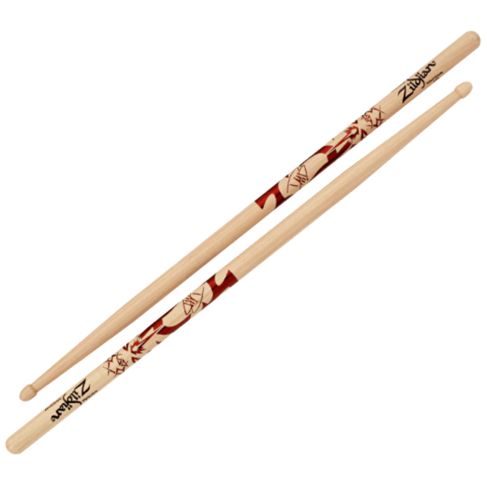 Фирменные барабанные палочки Zildjian David Grohl с наконечником из желудевого дерева 3490₽